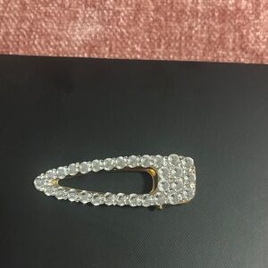Silver Rhinestone Hair Clip by Kitsch